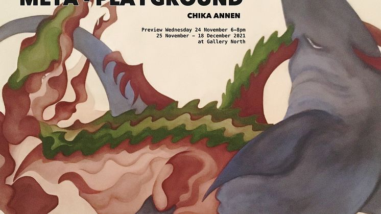 Gallery opening times for Chika Annen's Meta-Playground exhibition are 12.30pm-4.30pm Tuesday to Friday and 10am-2pm on Saturdays.