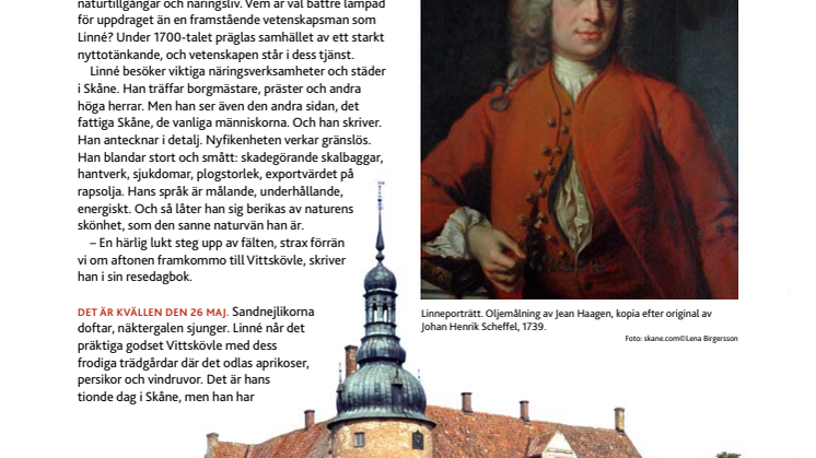 Carl von Linné i Skåne