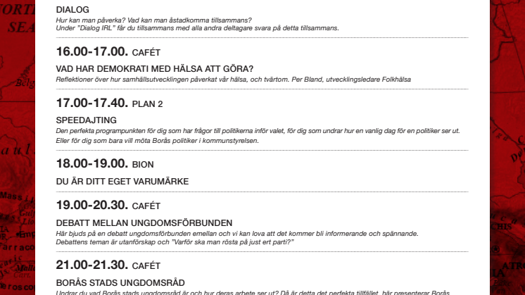 Program för demokratidag 9 maj 2014