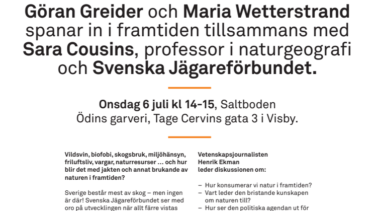 VAD SKA VI HA NATUREN TILL?