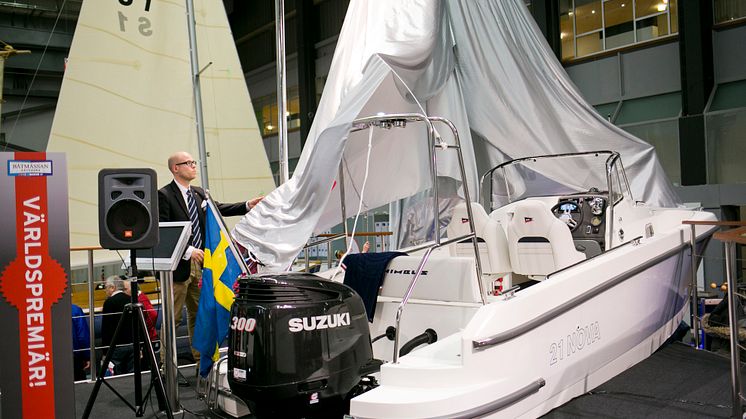 Båtmässan 2014 Världspremiärvisning i Nimbus monter
