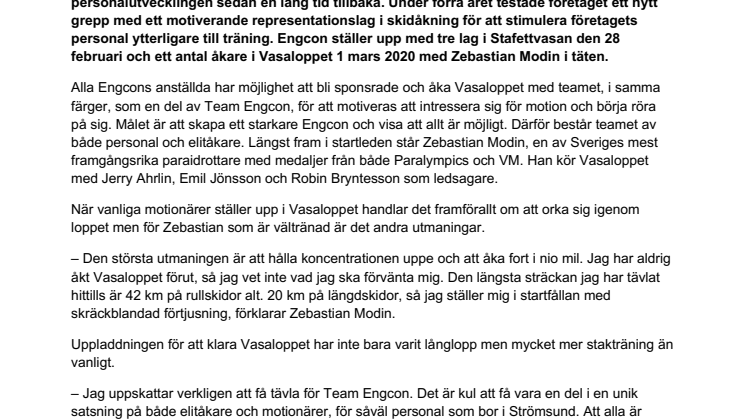 Team Engcon åker Vasaloppet