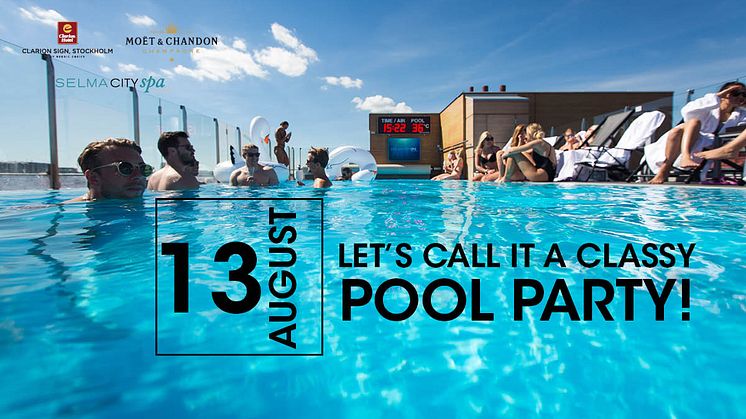 Pool Party at the Rooftop pool with Moët Ice Imperial! 