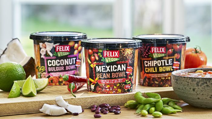 Nya Felix Veggie Bowls kommer i tre smaker. 