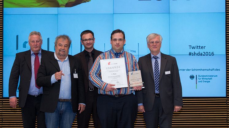 1. Platz beim „SmartHome Award Deutschland 2016“ an Studierenden des Masterstudiengangs Telematik der TH Wildau