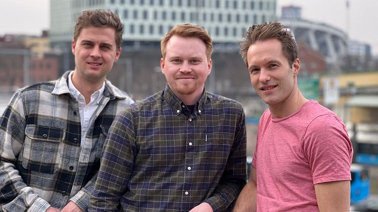Från vänster: Pontus Holmgren, Jakob Andersson och Adam Krantz