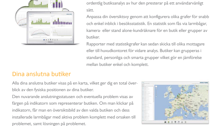 Kundräknare till larmbågar