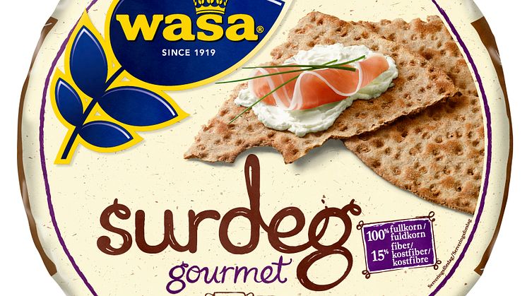 Nya Wasa Surdeg Gourmet – ett nytt runt och delikat knäckebröd