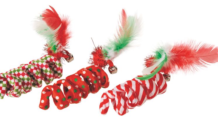 Little&Bigger Holiday Parade Cat Toy  Mixed String Toys 3-pack