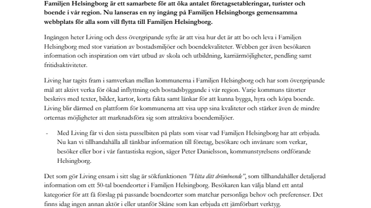 Hitta ditt drömboende i Familjen Helsingborg 