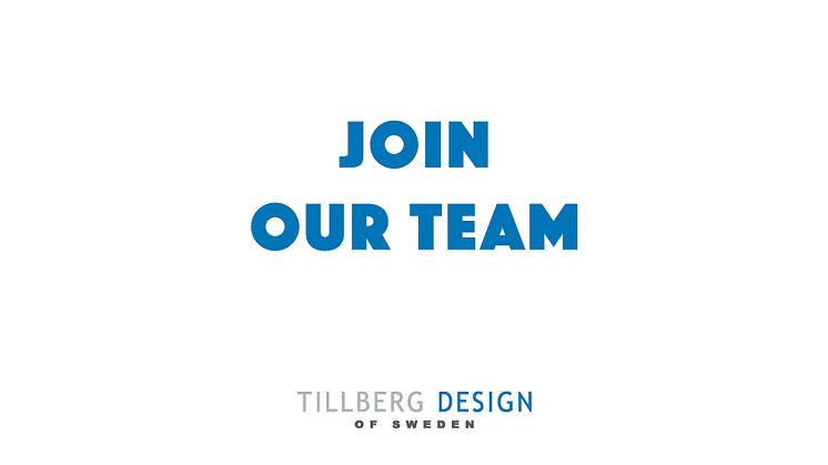 Tillberg Design of Sweden is looking for new design talent!