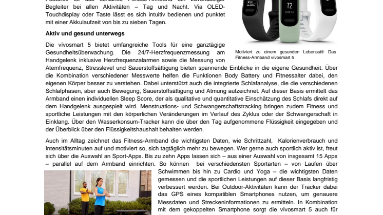 Garmin PM vívosmart 5