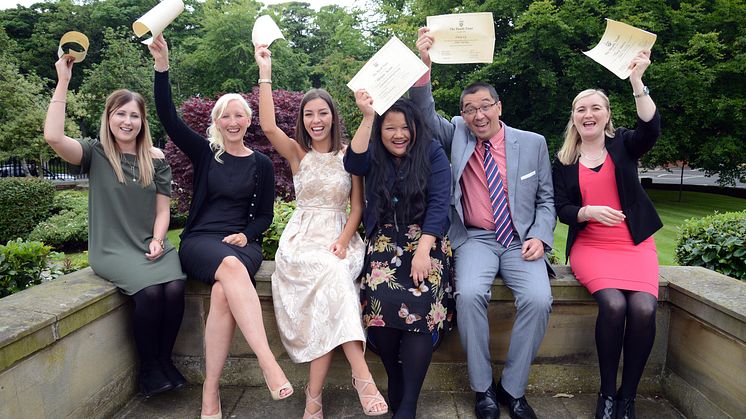 Nursing and Midwifery students with their awards