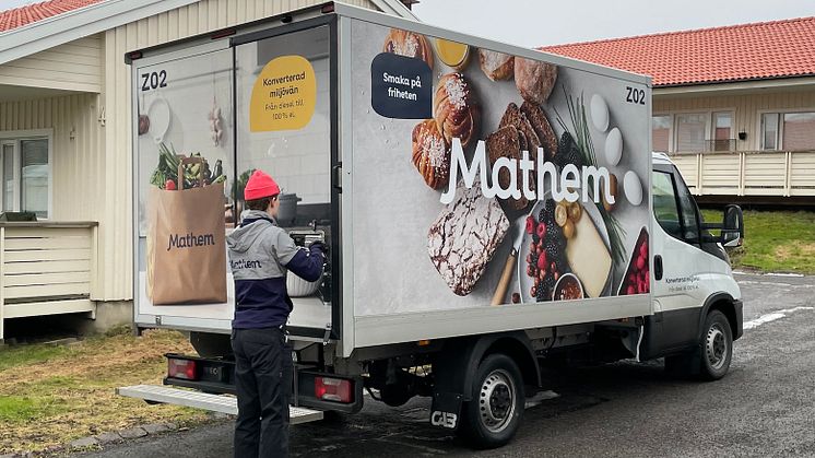 Mathem tar in fler lätta lastbilar, uppgraderade till el.