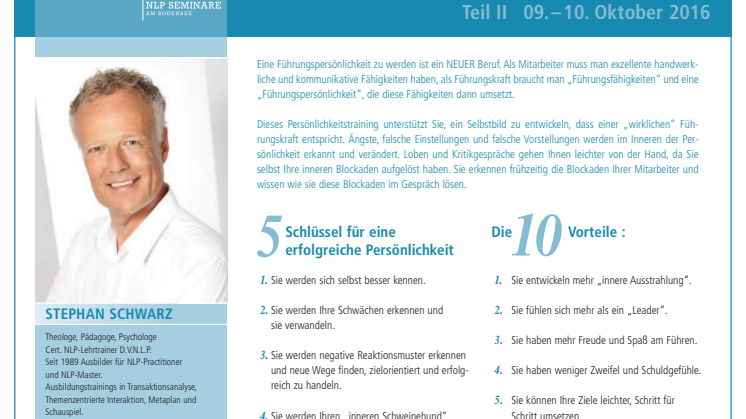 Führungs- und Persönlichkeitstraining 