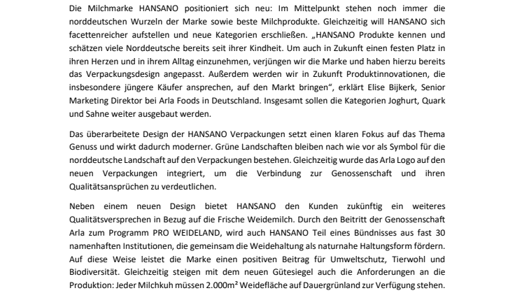 HANSANO frischt Markenauftritt auf