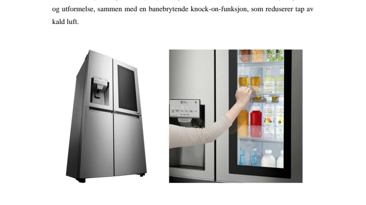 LG LANSERER DET NYE PREMIUMKJØLESKAPET INSTAVIEW