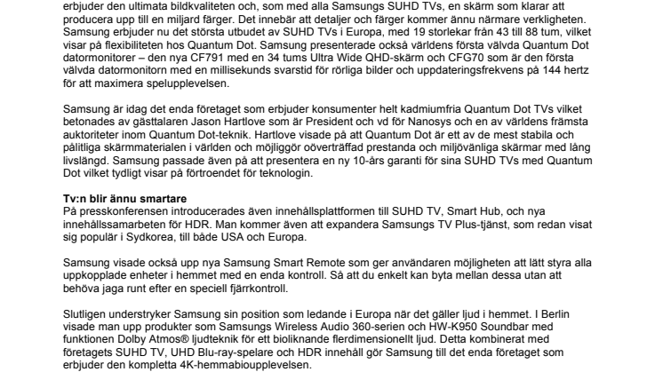 Användarupplevelsen i fokus för Samsung på IFA-mässan