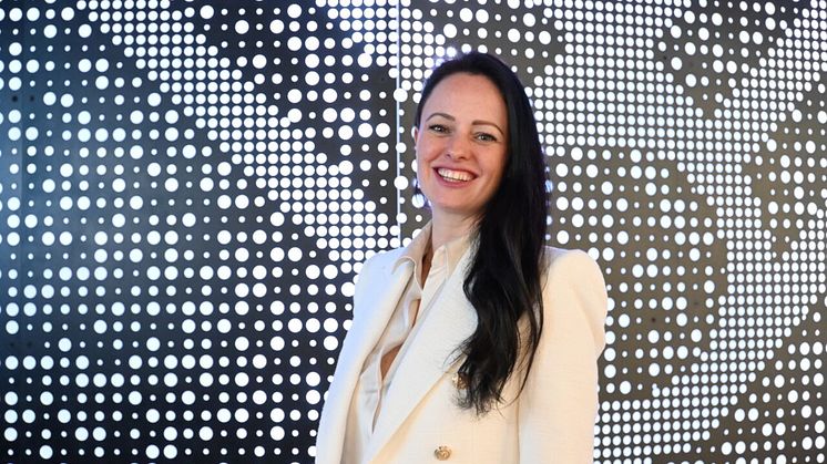 Jeanette Louise Small i GlobalConnects kontor på Fornebu