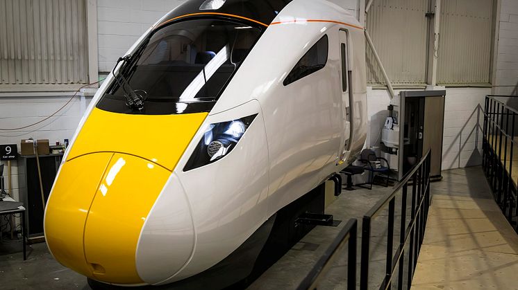 Intercity train driver cab mock-up now at National Railway Museum, York