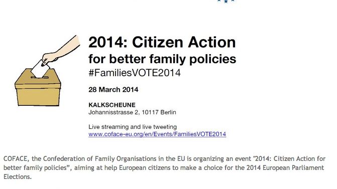 2014: Citizen Action for better family policies #FamiliesVOTE2014 debate