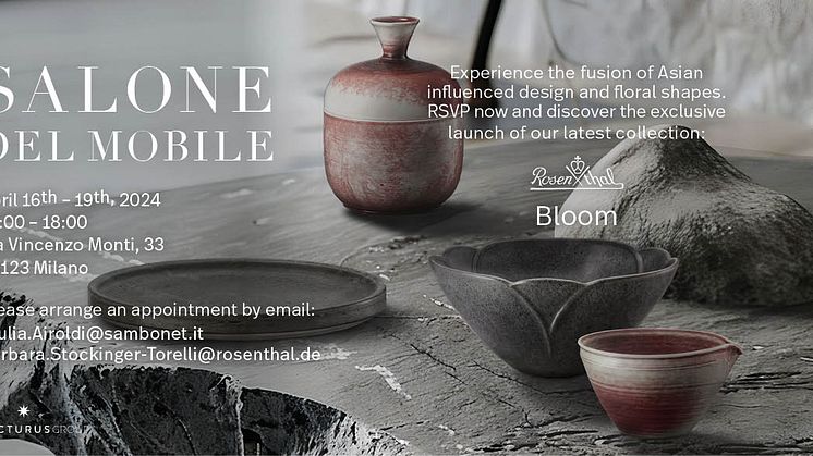 Invite to Fuorisalone: Rosenthal in Bloom