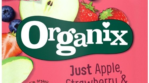 Organix klemmeposer med 70% plantebasert emballasje.  