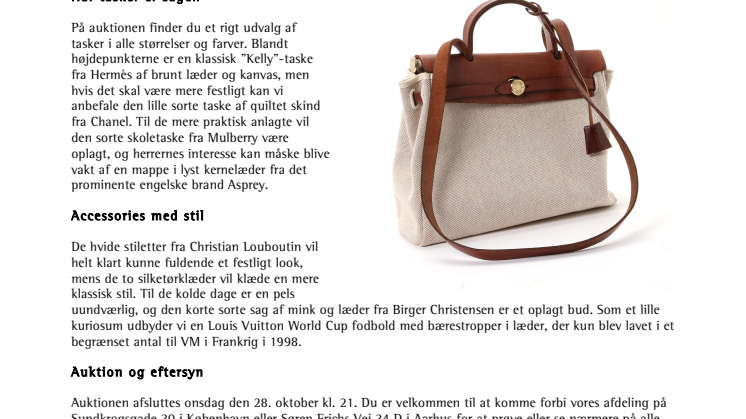 ​Bruun Rasmussens første Fashion Auction