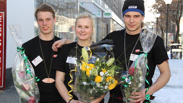 Medaljörerna i SM för unga plåtslagare 2011