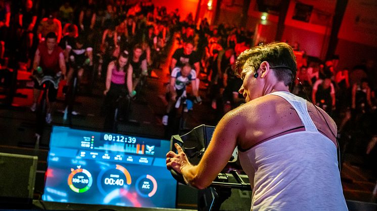 The Intelligent Cycling player in action at ØrBike