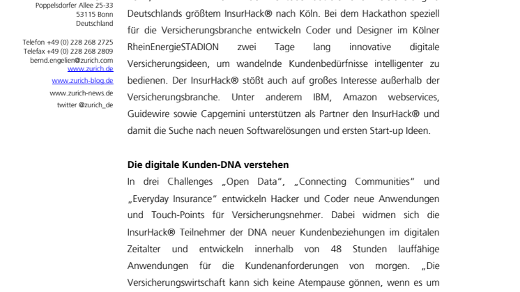 Keine Atempause: Auf dem InsurHack® wird in 48 Stunden die Zukunft der Assekuranz programmiert 