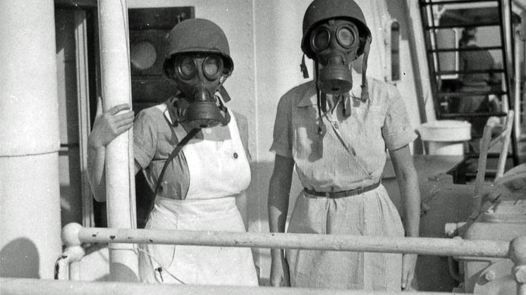 Gasmasker_Arkivfoto_udlånt af Dansk Sygeplejehistorisk Museum