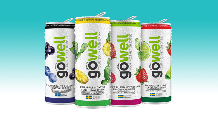 Gowells fyra olika smaker men med samma innehåll