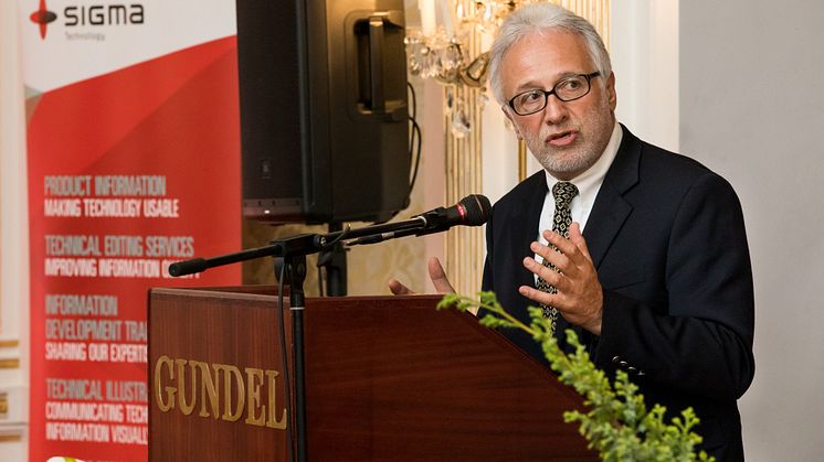 Dr. András Guttman at the Gran Prize Gala Dinner. Photo credit: Csaba Molnár