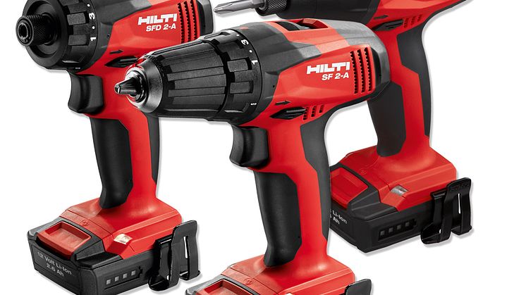 Tre småttingar i Hilti-världen har sett dagens ljus. Vi hälsar 12-voltarna välkomna till batterifamiljen.
