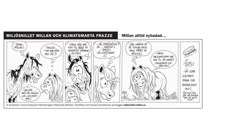 Milan alltid nybadad - en klimatsmart seriestripp del 7