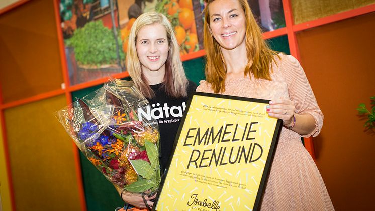 Emmelie Renlund blev årets Isabelle-stipendiat