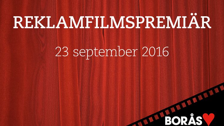 Pressinbjudan: Reklamfilmspremiär för ett renare Borås