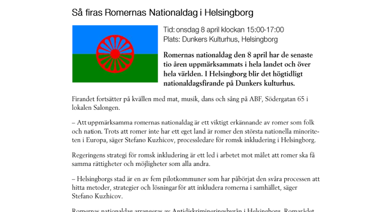 Så firas Romernas Nationaldag i Helsingborg
