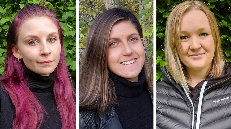 Madelene Nilsson, Elin Svensson och Karin Wetterberg