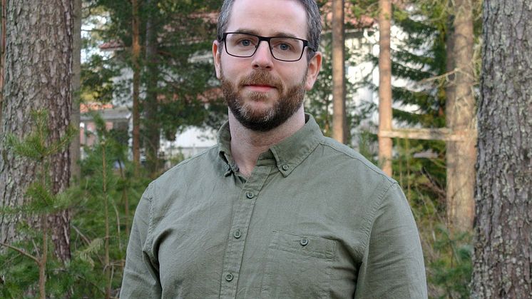 Rickard Sjögren, doktorand på Kemiska institutionen vid Umeå universitet. Foto: Emma Sjögren