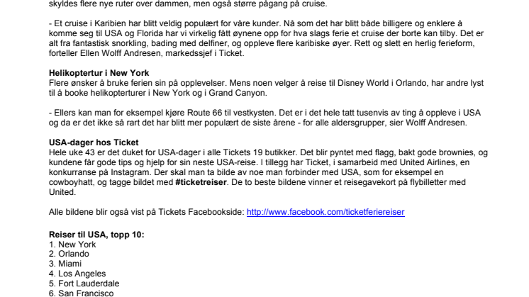 Reiser til New York øker kraftig