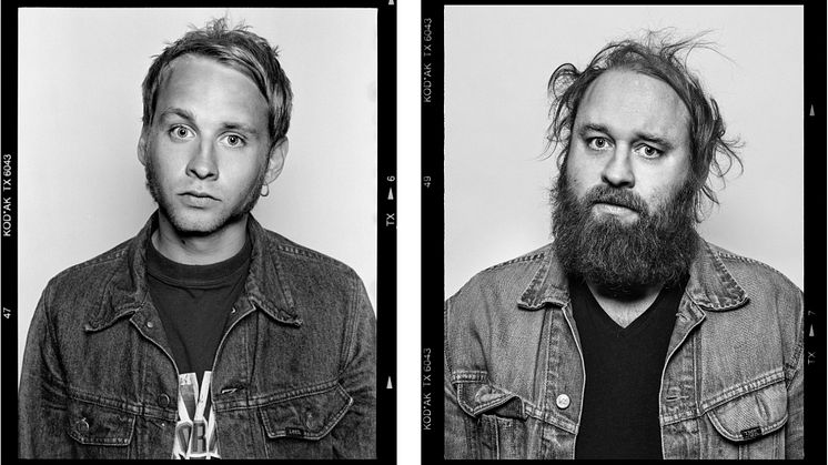 Eric Palmqwist anno 1994 vs 2021. Foto: Johan Bergmark. 