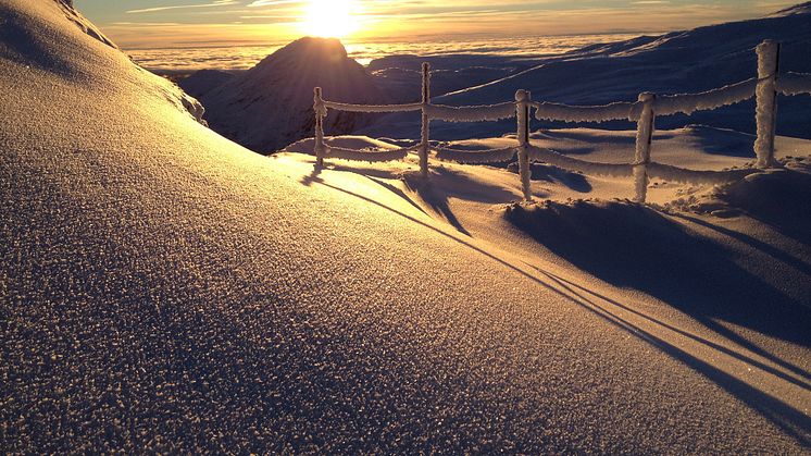 Soloppgang over Hemsedal