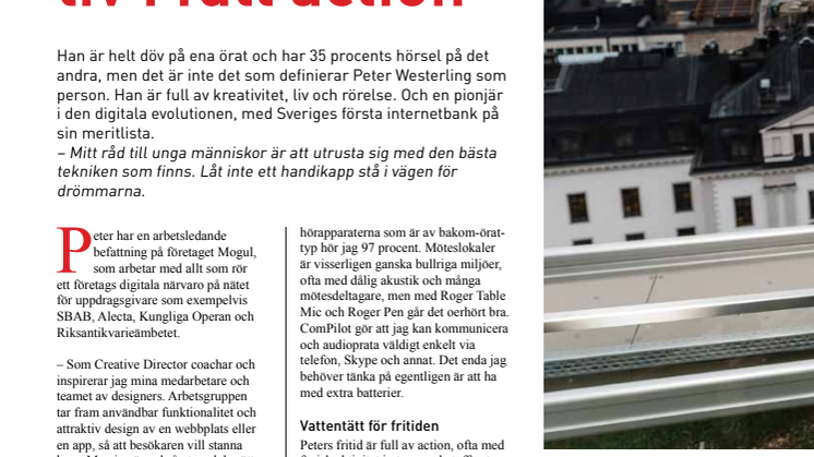 Fullutrustad för jobb och ett liv i full action