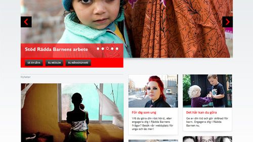 Rädda Barnen lanserar ny webbplats 