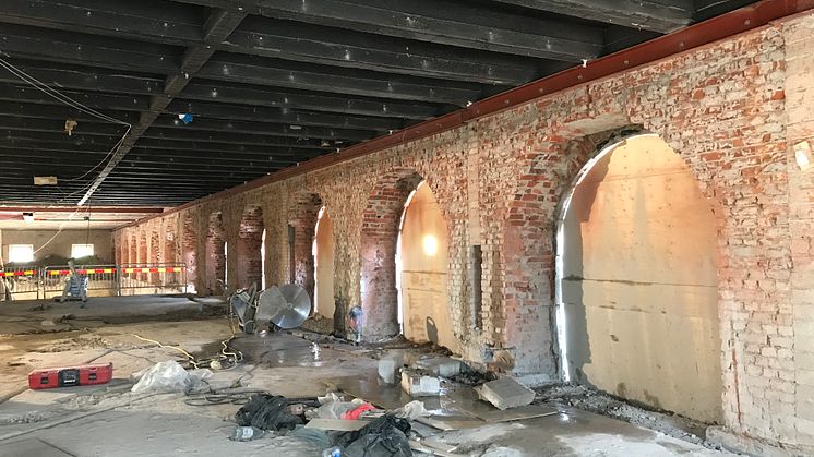 Blivande entréhallen Sjöfartsmuseet Akvariet