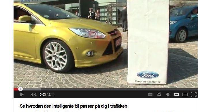 Den intelligente bil passer på dig i trafikken