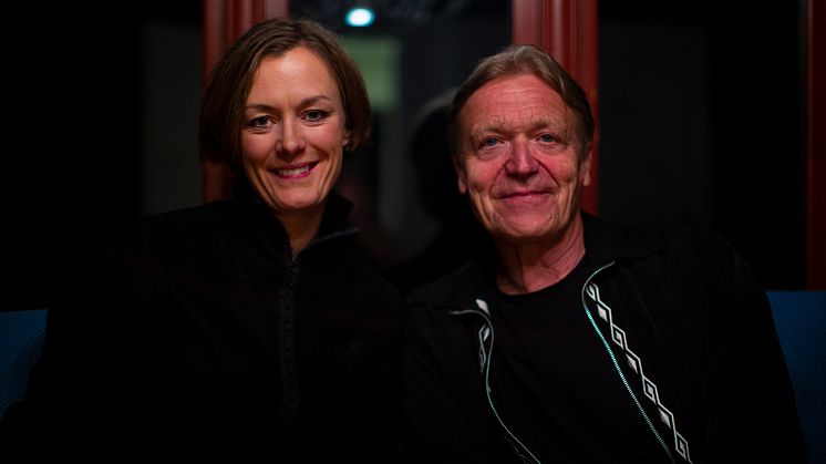 Kultur- og likestillingsminister Anette Trettebergstuen og skuespiller Terje Strømdahl
