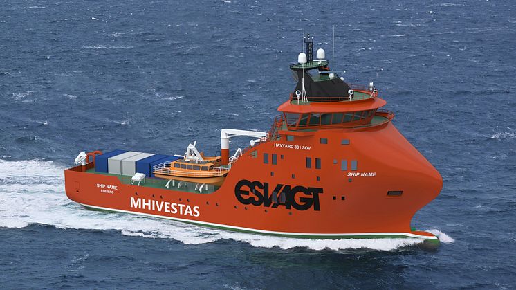 Nybygningen H-048 er designet og udviklet i et samarbejde mellem ESVAGT og Havyard og bliver bygget på Cemre Shipyard i Tyrkiet. 